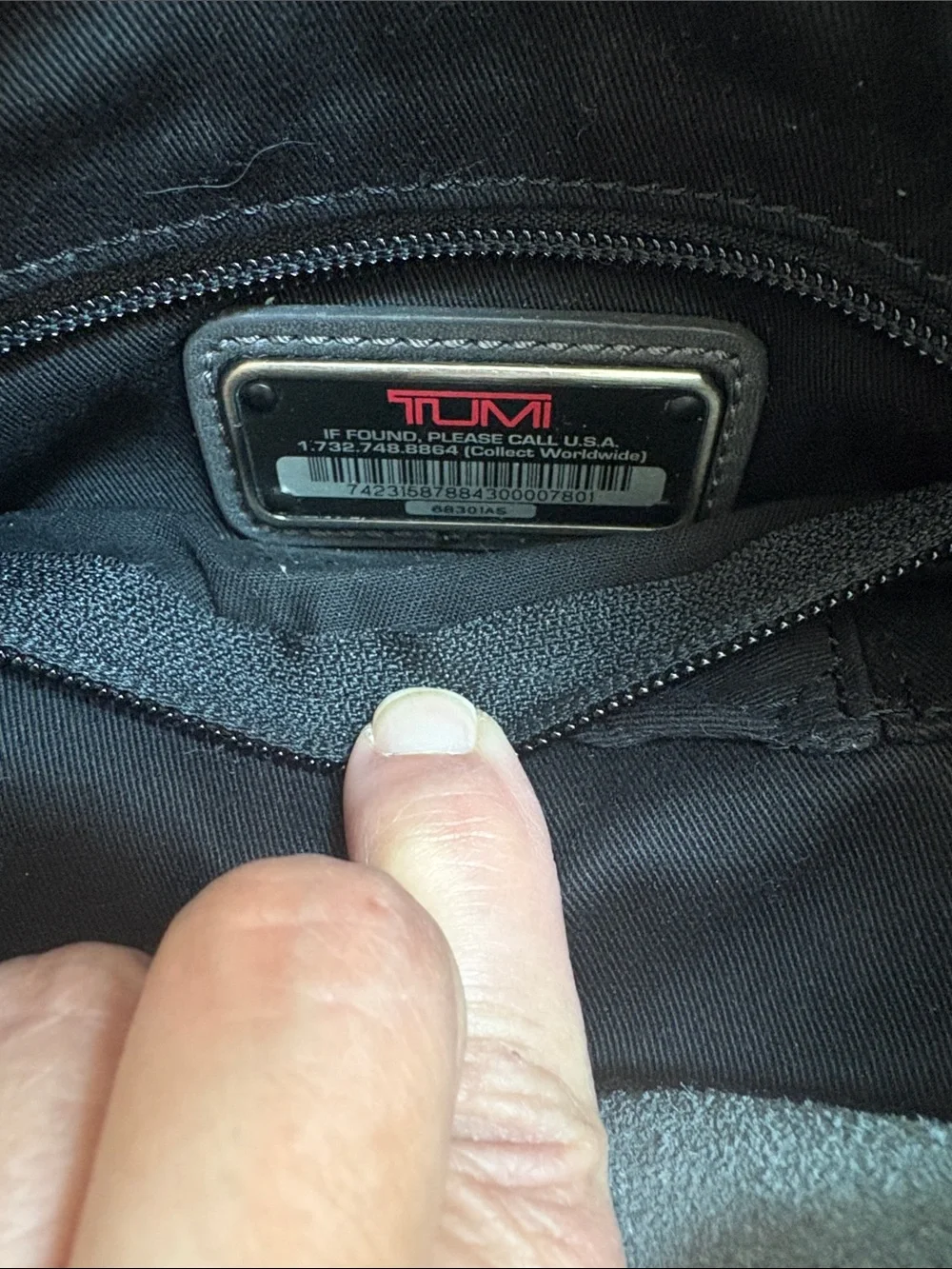 Tumi dark grey Leather Messenger Tote Bag